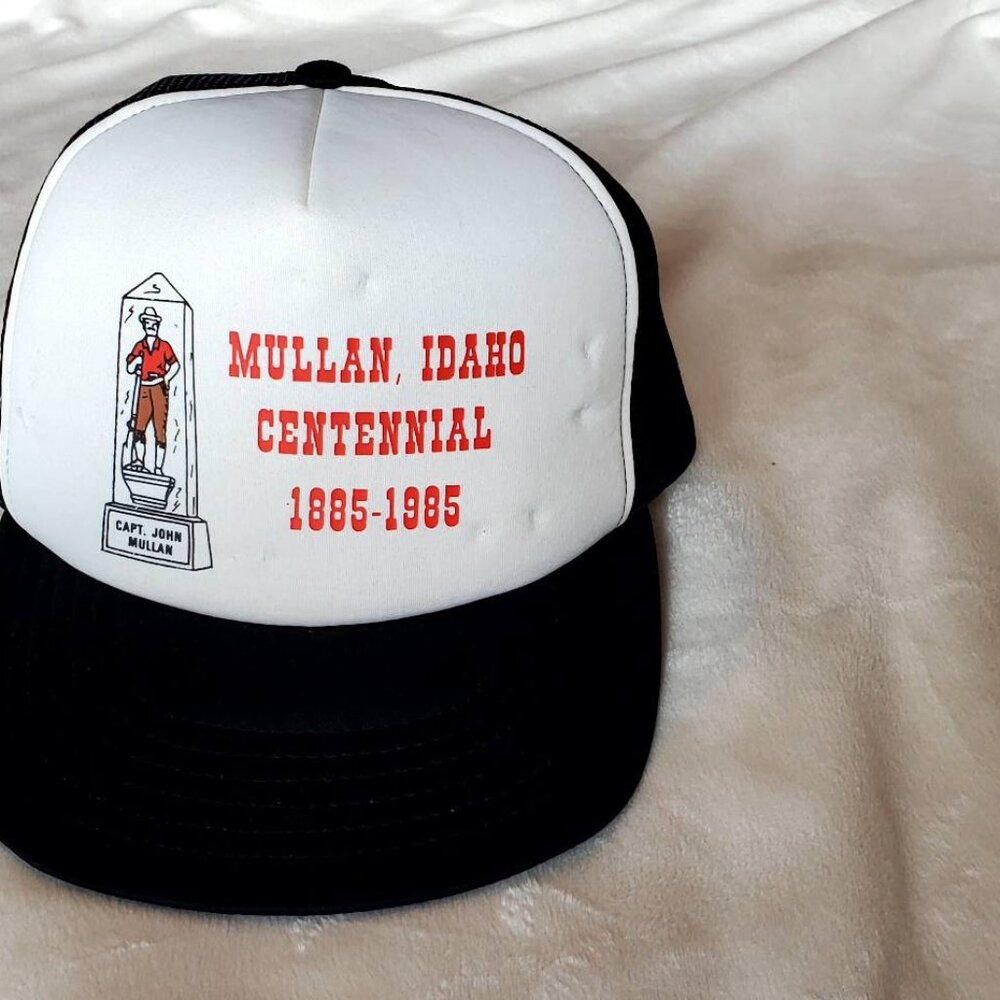 Vintage Trucker-Style Cap Hat Commemorating the Mullan, Idaho Centennial - Picture 7 of 10